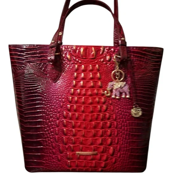 NWT BRAHMIN RED TOTE and Small EUC Brahmin Shoulder Bag - Picture 3 of 3